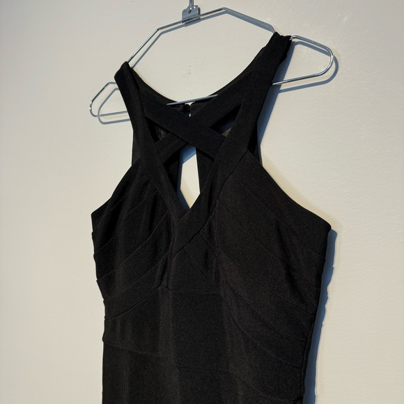 🛍️4 for 20$ / Le Chateau Fit & Flare Stretch Dress / Black / S - Picture 4 of 10